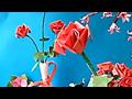 장미 꽃접기 동영상