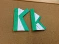 알파벳 K k 종이접기